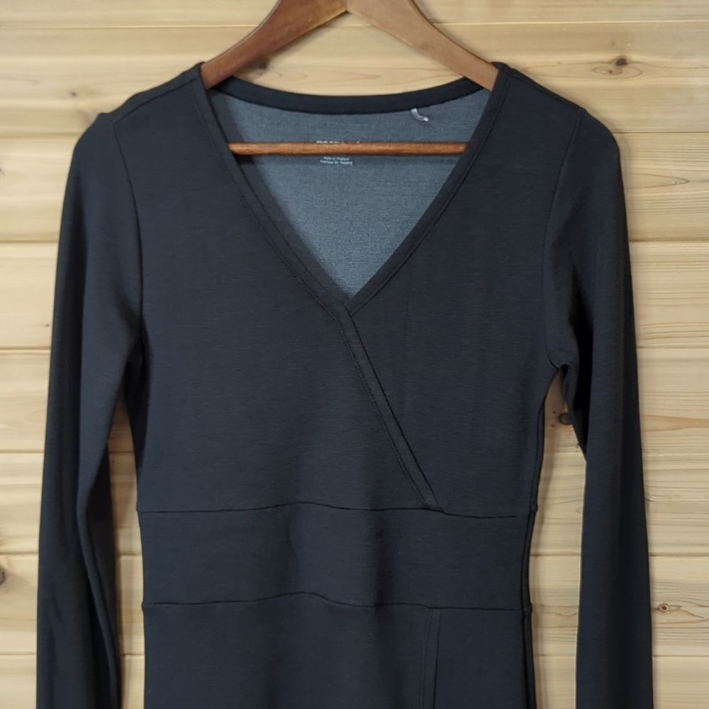 Toad&Co Dress Womens Small‎ Gray Finlay Dress Long Sleeve Outdoor - Picture 2 of 11